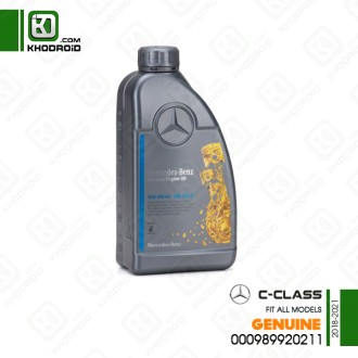 روغن موتور 5w 40 یک لیتری بنز C class و 2018 تا 2021 جنیون 000989920211